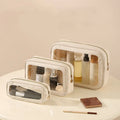 Wholesale PVC Transparent Clear Travel Storage Bag Lightweight Waterproof Cosmetic Bag Zipper Closure Promotional Makeup Bag