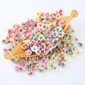 2cm Daisy Flower Heads Mini Silk Artificial Flowers for Wreath Scrapbooking Home Wedding Decoration