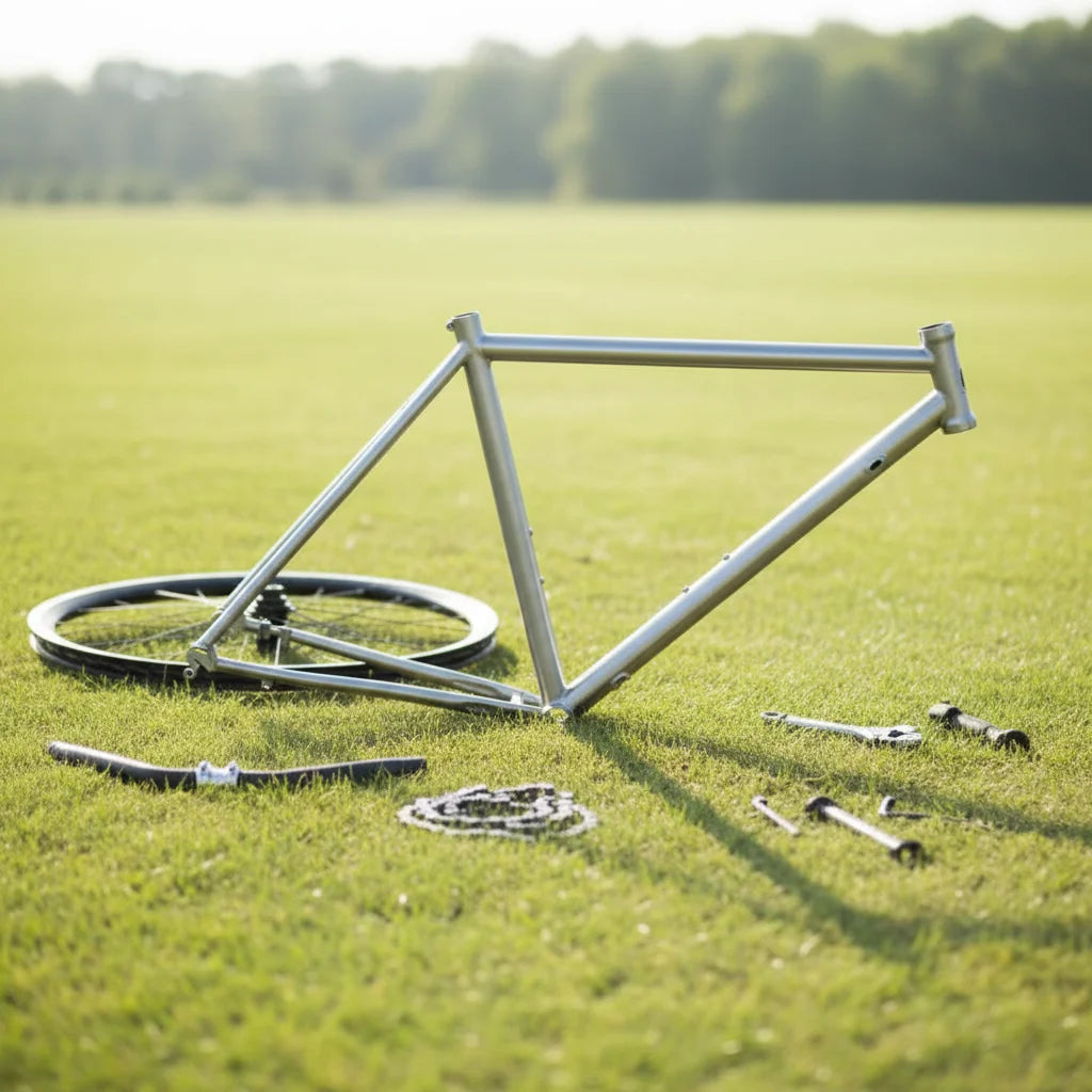 OEM/ODM Oval Tube Design 700C*45C Titanium Alloy Building Racing Bike Frame for Road Bicycles 5 Year Warranty NH Brand