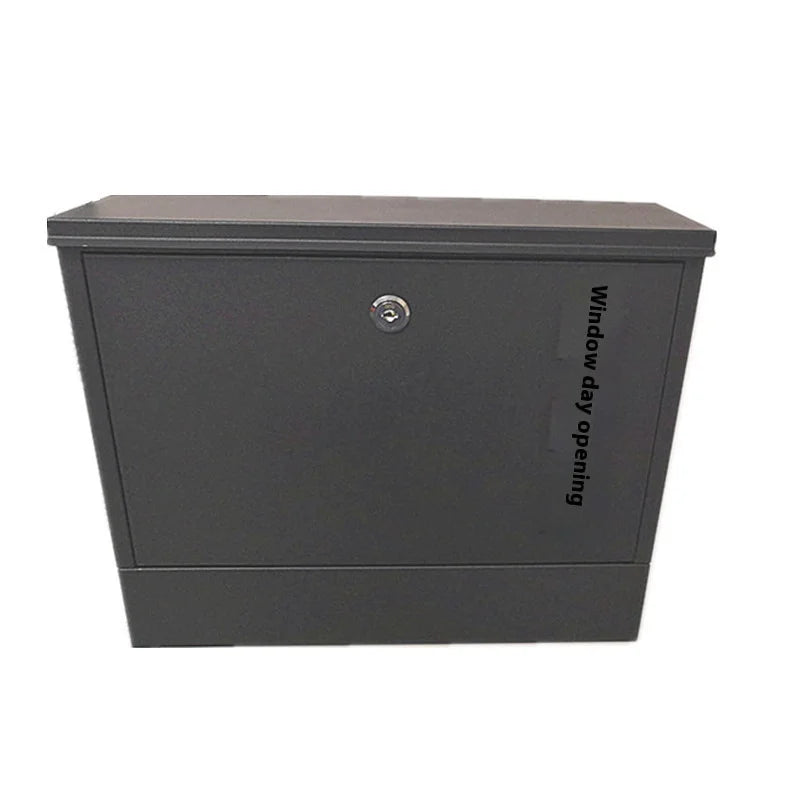 Villa Outdoor Retro Steel Wall-Mounted Mailbox Waterproof Mail Tube Combination Lock Convenient Newspaper Box Powder Coated