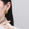 Bijouterie Best Price Wedding18K Laminated Gold Bisuterias Plated Stud Fashion Jewelry Wholesale Earrings Women for Women