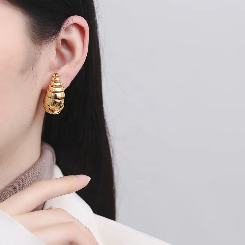 Bijouterie Best Price Wedding18K Laminated Gold Bisuterias Plated Stud Fashion Jewelry Wholesale Earrings Women for Women