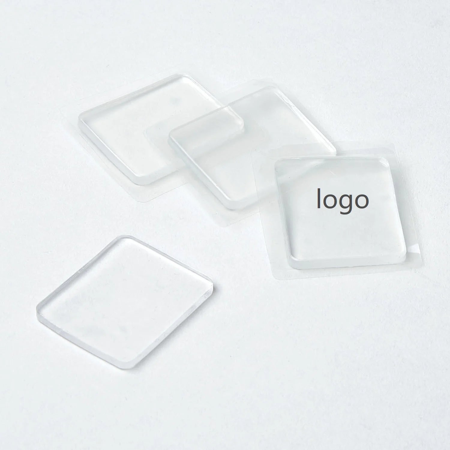 Car Interior Accessories Clear Super Sticky Silicone Rubber Gel Mat Anti Slip Dashboard PU Gel Pad 10PCS