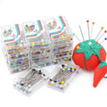 32mm Steel Hand Sewing Patchwork Fixing Pins Colorful Small Positioning Sewing Needles 50pcs/box