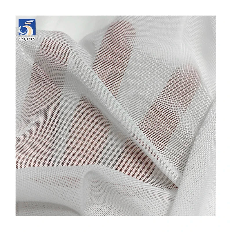 Custom Knitted 4-Way Stretch Sport Power Net Mesh Fabric 92% Polyester 8% Spandex Breathable for Yoga Lingerie Sportswear