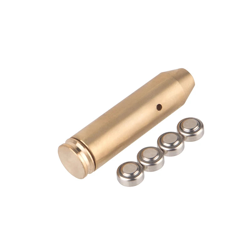 FOCUHUNTER Tactical Red Laser Sight 7 9mm Golden Brass Zeroing Sight for Hunting with Batteries 10-100 Yards