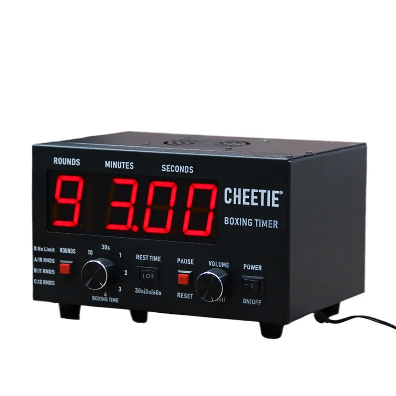 CHEETIE Professional Durable Indoor Gym Fitness LED Digital Electronic Multifunctional ABS Material Boxing Timer Sandglass CE