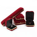 New Design Gold Flannel Jewelry Box Velvet Jewelry Storage Box