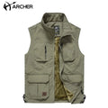 New Arrival Winter Fashion Vest Cargo Retro Custom Vest Utility Motorcycle Multi Pocket Men Sport Vest