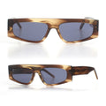 Fashion Glass Hot Sale New Style High Quality Unisex One Piece Frame Sun Glasses Small Square Acetate Sunglasses