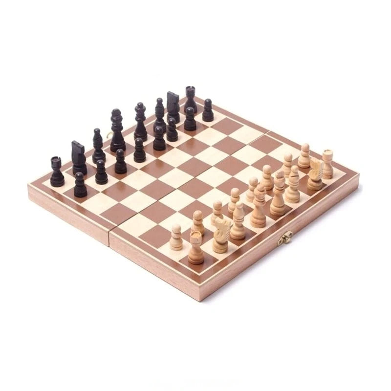 Factory Price Wooden Chess Games Set with Folding Board Factory Price Other Game Accessories Entertainment Chess Toy