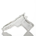 Wholesale Clear Wine Bottle 150ml Pistol Gun Shape Wine Liquor Glass Bottle With Screw Metal Cap