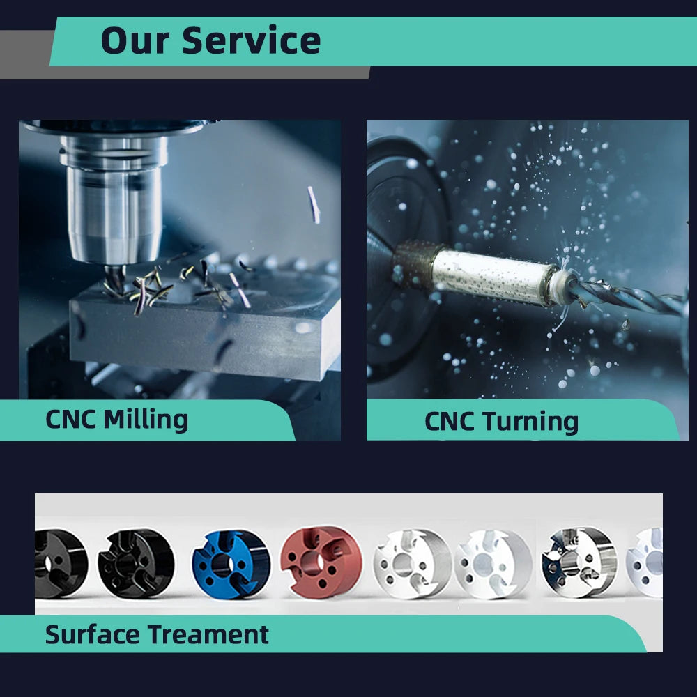 Factory Customized Precision Cnc Milling Turning Machining Rapid Prototype Hardware Accessories Cutting Drilling Services