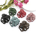 MIO Wholesale 6.5cm Fancy Acrylic Hair Claw in Stock with Solid Color Fashion Plastic Hair Claw Clip Hair Gripsfor Women