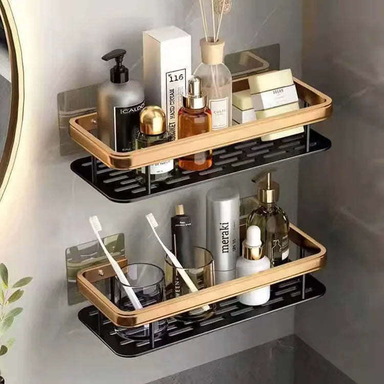 JAYA Toilet Furniture Hardware Rack Free Punch Suction Cup Toilet Washstand Wall Hanging Supplies  Bathroom Storage Shelf