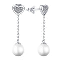 Best Seller Classic Fine Jewellery 100% 925 Sterling Silver 8Mm Drop Shape Mother of Pearl Earrings Jewelry