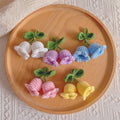 Customizable Cute Wool Yarn Knit Artificial Flower  Handmade Crochet Flower