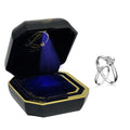 Light up Velvet Luxury Jewelry Box With Led Light