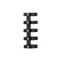 5-Hole DIY Plastic Binding Clip Strip Ring Stepped Loose-leaf Hole Clip