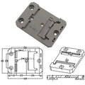 Secure and Easy Guide Rail Installation Bracket with Snap Hook Distribution Box Buckle for Rail Installations