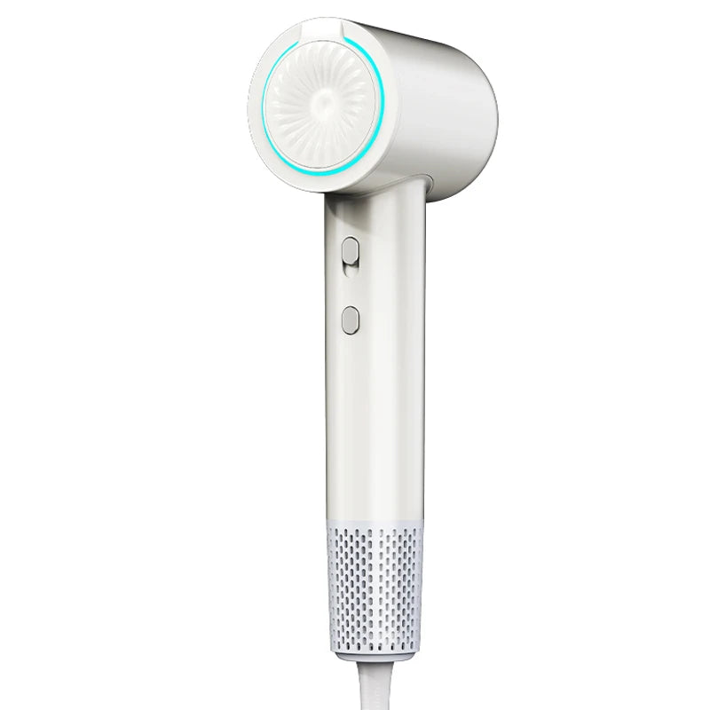 Lightweight 1200W High-Speed Blow Hair Dryer 110 000 RPM Fast Drying Smooth Nozzle Low Noise for Home Hotel Travel Negative