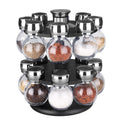Kitchen Round Revolving Spice Rack Tower with Free Spice Refills Salt & Pepper Jars Eco-Friendly Easy Control