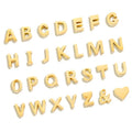 Wholesale Tiny A-Z Letter Necklace Pendants Accessories Versatile 14K Gold Plated Stainless Steel Heart Initial Pendants Charms