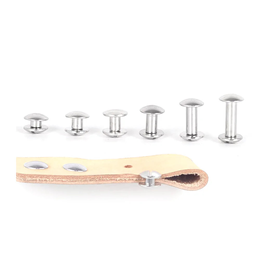Manufacturer Chicago Screw Concho Screws Soild Posts Cambered Head Western Rivets for Leather Craft Belt Waller Holsters