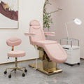 Pink Gold Beauty Massage Bed with Stainless Steel Base for Salon Use