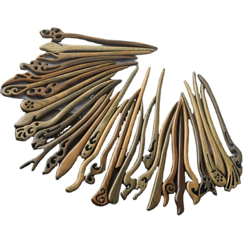 Tailai Wooden Simple Hairfork Hair Pin Hairpin Hair Accessory Hair Handmade