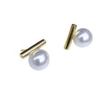 E1949 10-11mm DIY Natural Freshwater Pearl Charm Earrings Mounting Accessory 925 Sterling Silver Gold Plated  Jewelry for Women