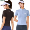 2025 Custom Logo Women's Short Jacket Breathable Gym Clothes Quick Dry Plus Size Sustainable for Adults