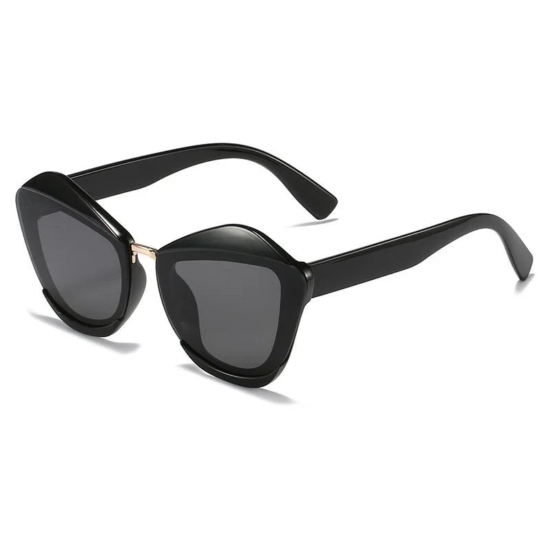 STORY STY4489 Trendy Women Cat Eye Shades Designer Eyebrow Sunglasses Modern Fashion Jelly Candy Frame Sunglasses