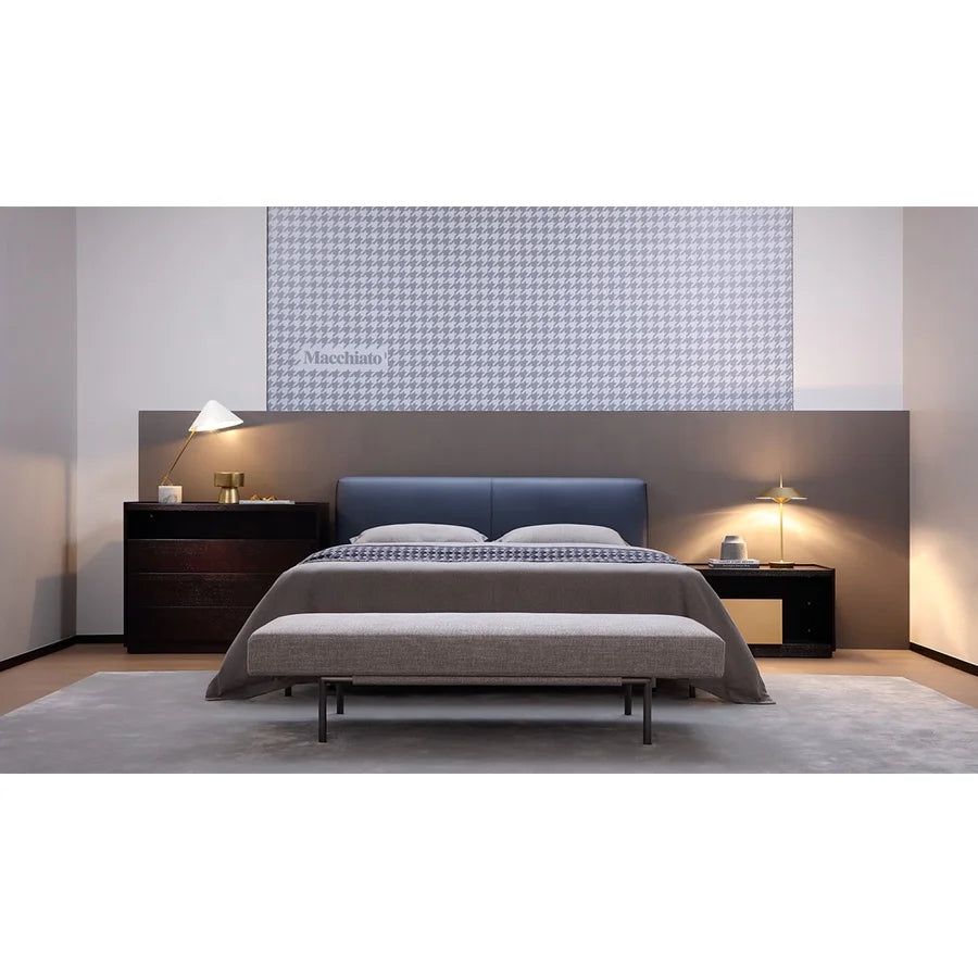 China Factory Wholesale High Class Moder Fabric Bed for Bedroom Furniture