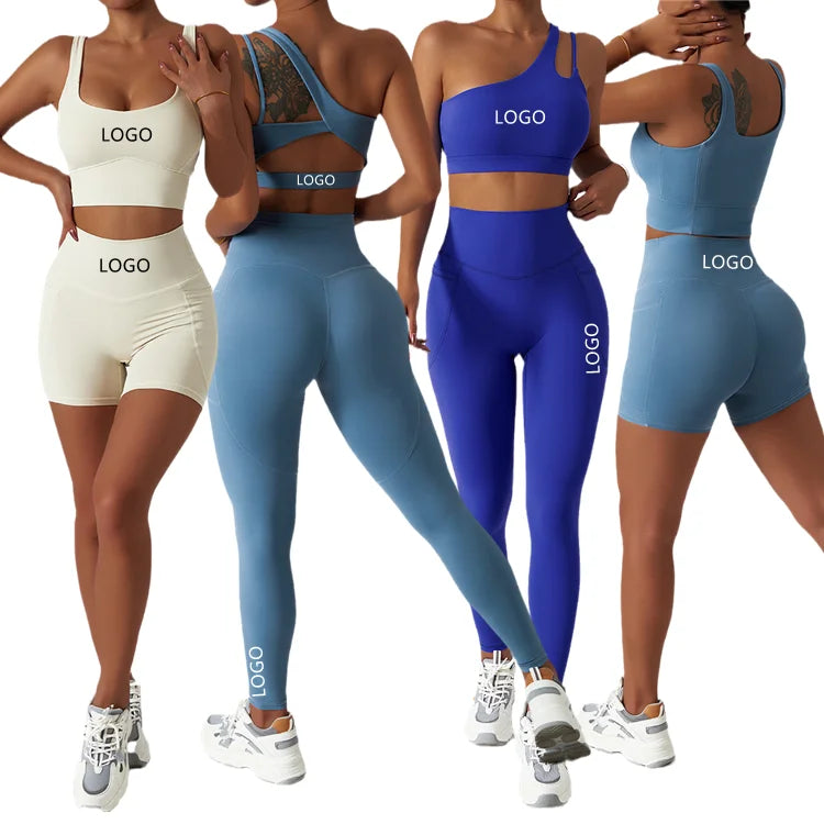 6425 New Trend Ropa Deportiva Gym Clothes Sportswear Fitness Womens Custom Logo Jogging Training Wear