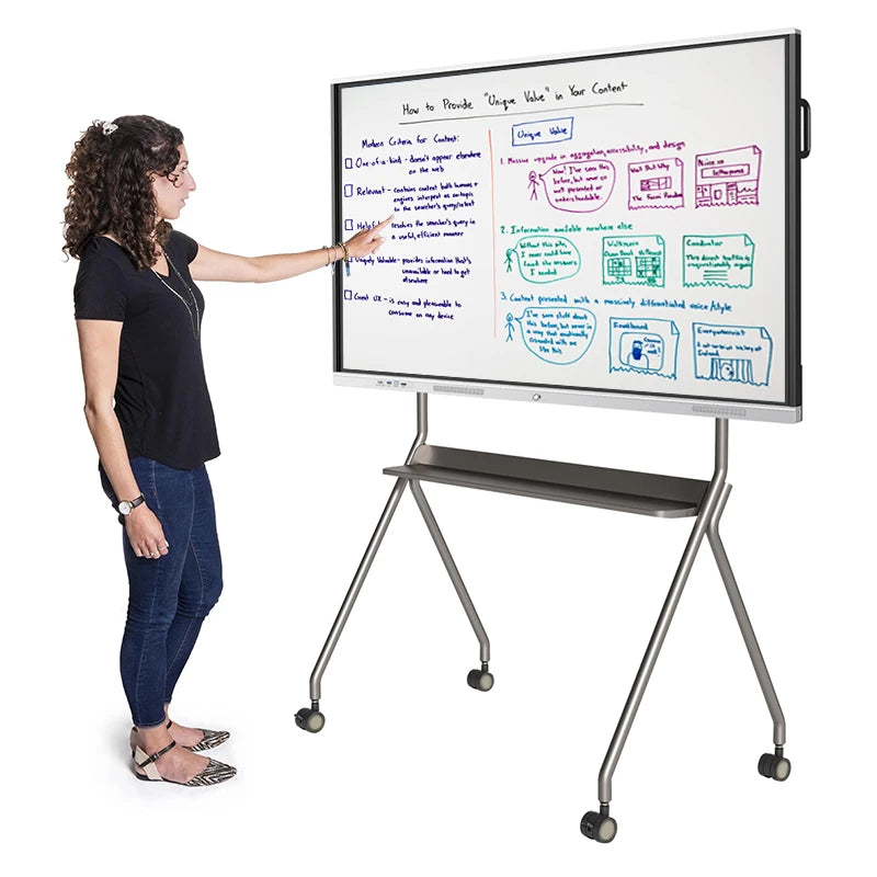 75"lcd 4K 8gb RAM 128GB ROM Finger Touch Smart Interactive Board Whiteboard for Smart Education