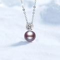 Mozambique Natural Freshwater Pearl Pendant S925 Silver Luxury Women's Princess Necklace Moissanite Third Party Certified