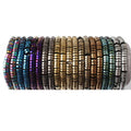 Wholesale 6*2mm Hematite Stone Rondelle Spacer Beads 15 Inches Strand 2.5mm Hole for Jewelry Making Diy Bracelet