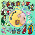 Custom Religious Keychains Bible Verse Blessings Charms Christian Themed Bag Accessories Wholesale Church Gift Supplies