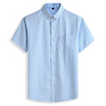 2026 Large Size Men's Short-sleeved Shirt Fat Summer Thin Business Casual All-match Shirt