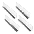 Hookei Supply Wholesale Custom L Shape Divider PVC Strip Shelf Taker Holders Shelf Divider for Shop Use