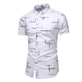 Fashion 9 Style Design Short Sleeve Casual Shirt Men's Print Beach Blouse 2023 Summer Clothing Plus Asian Size M-xxxl 4xl 5xl