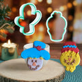 Plastic Potted Cactus Saguaro Fondant Biscuit Dough Cutter Mold Tool and Cookie Cutter for Royal Icing