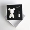 Handmade Porcelain Fragrance Essential Oil Diffuser Cute Bear Shaped Scented Ceramic Aroma Plaster Car Vent Clip Air Freshener