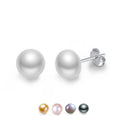 SE86 RINNTIN Jewelry Wholesale 925 Sterling Silver 4mm Pearl Stud Earrings for Women