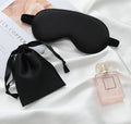 Small Moq Fast Shipping Comfy Sleepmask Satin Eye Mask Set Adjustable Soft Silk Satin Eyemask
