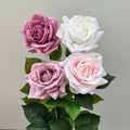 AF10902 Wholesale Artificial Silk Real Touch Premium Latex Black Blue Roses Valentine's Day for Wedding Home Decoration