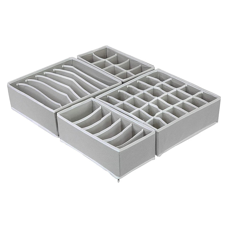 Home Storage Divider Non-woven Scarfs Socks Bra Organizer Storage Box Closet for Underwear Dress Drawer Organizer Foldable