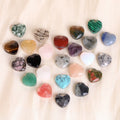 Natural Stone Faceted Heart Beads Colorful Agates Round Spacer Loose Beads for Jewelry Making DIY Bracelet Accessories