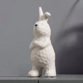 Table Accessory Easter Rabbit Animal Garden Decorations Ceramic Bunny Statue Ornmaent Easter Gift
